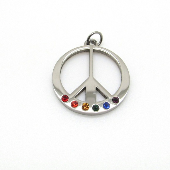 Stainless Steel   Rainbow Pendant - Picture 1 of 2